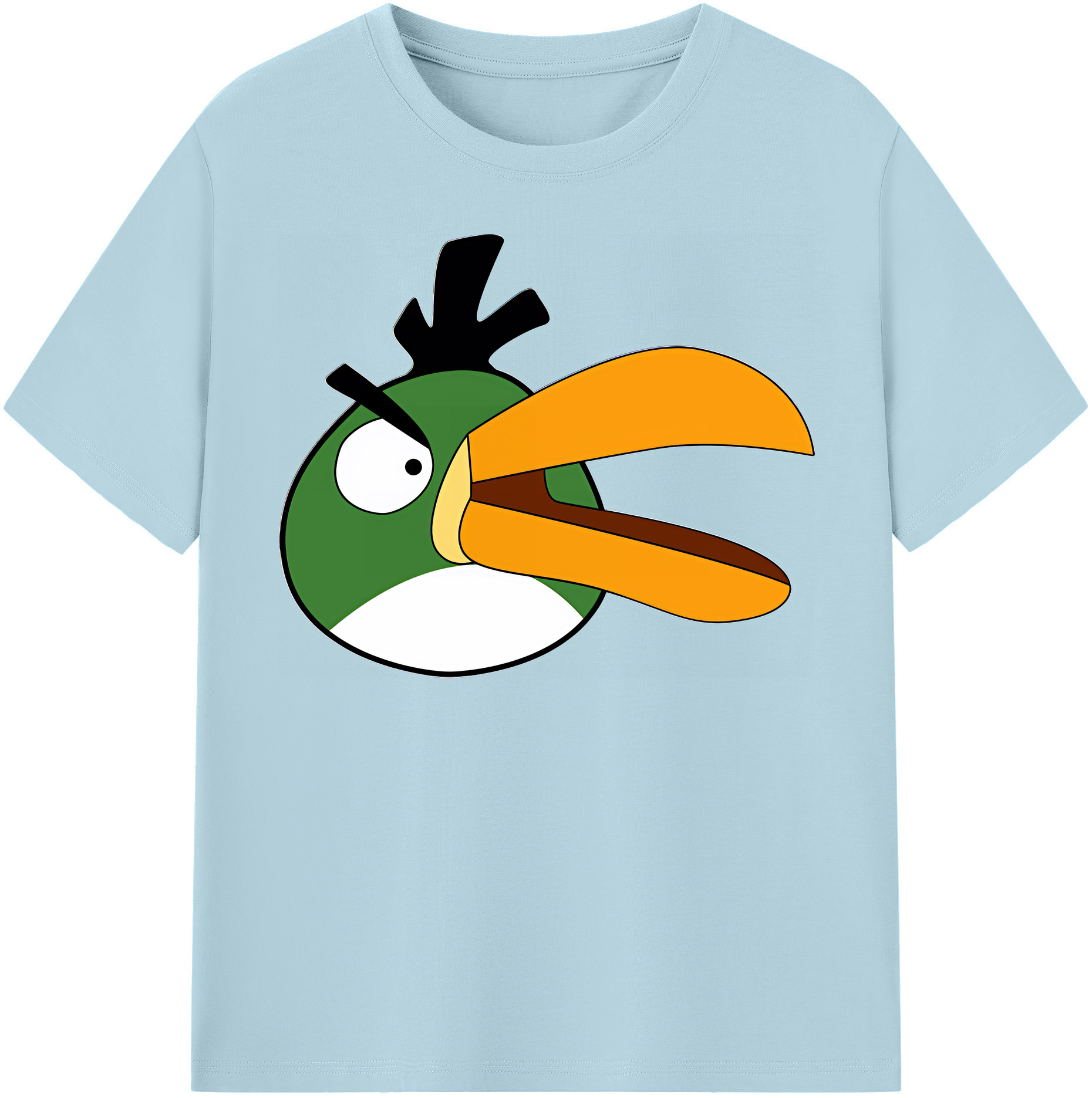 （画像用） Angry Birds アングリーバード 綿100％半袖Tシャツ（フロントプリント）